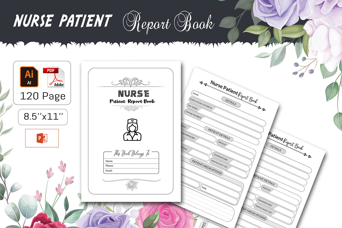 Nurse Patient Report Book, a Stationery Template by design_hut (Photo 1 of 3)