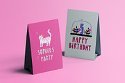 FUNNY CATS: birthday clipart cards, an Animal Illustration by Elliko shop (Thumbnail 11 of 16)