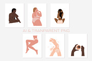 Nude Modern Diversity Collection, a Person Illustration by Minkina (Thumbnail 3 of 6)