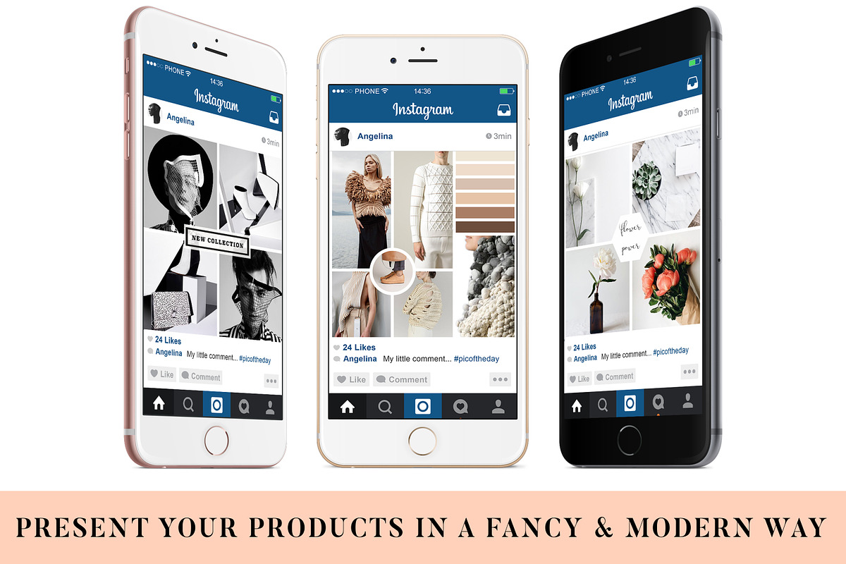 50 Voguish Instagram Pack, a Templates & Theme by IsikChic (Photo 6 of 6)