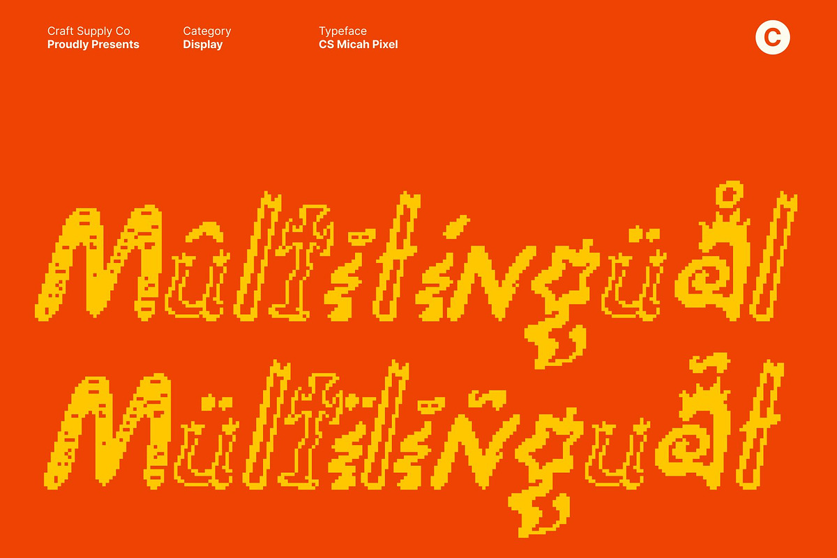 CS Micah Pixel, a Sans Serif Font by Craft Supply Co. (Photo 7 of 8)