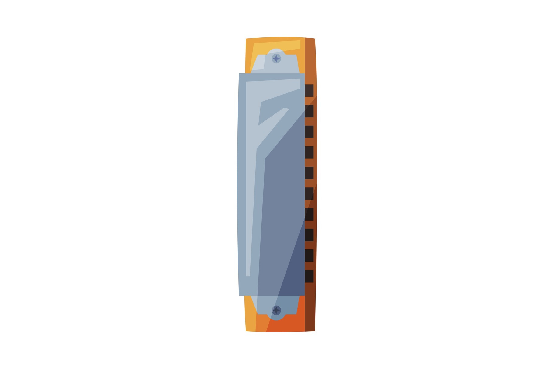 Harmonica Wind Musical Instrument by Topvectors | Creative Market