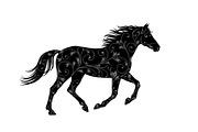 Running Horse Silhouette SVG Bundle, an Illustration by Creativeshirt (Thumbnail 18 of 31)