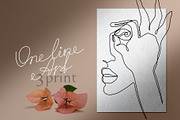 One Line Art Print, a Person Illustration by Anastasiia_Dzhioeva (Thumbnail 1 of 3)