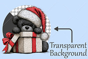 Whimsical Teddy Bear Christmas PNG, a Seasonal Illustration by Canvas Craft (Thumbnail 2 of 10)