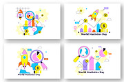 10 World Statistics Day Illustration, a Finance Illustration by denayunebgt (Thumbnail 3 of 4)