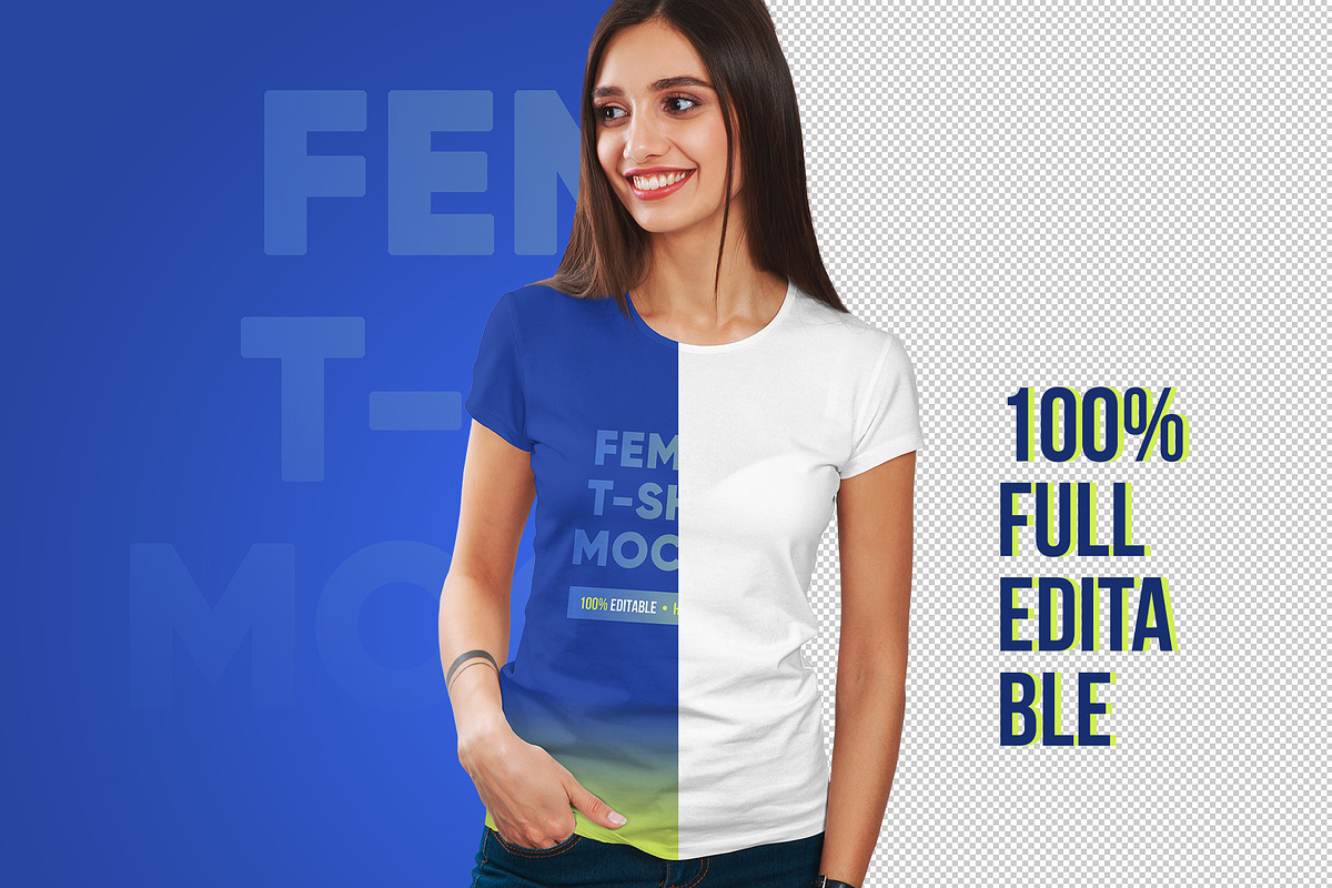 Female T-Shirt Mockups Vol 3. Part 2, a Shirt Mockup by Hi, Mock-Up! (Photo 2 of 10)