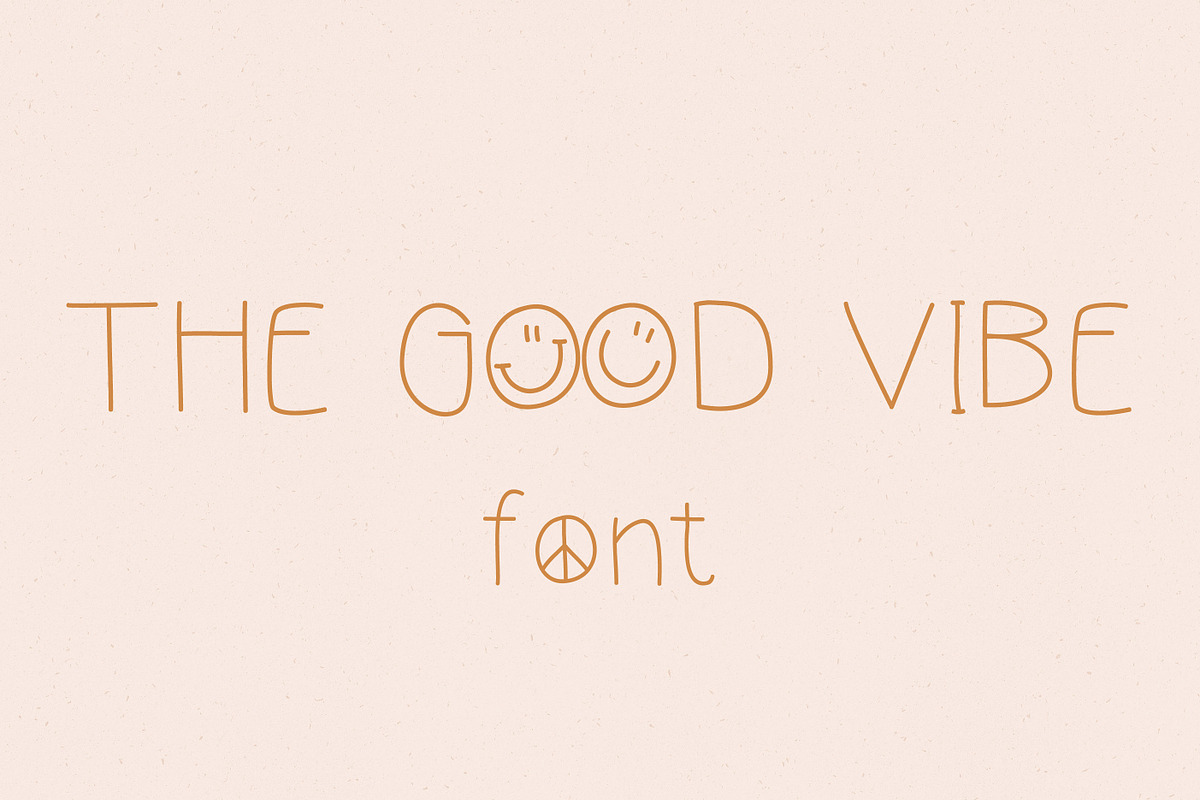 The Good Vibe Font / smile peace, a Script Font by KruthDesign (Photo 8 of 9)