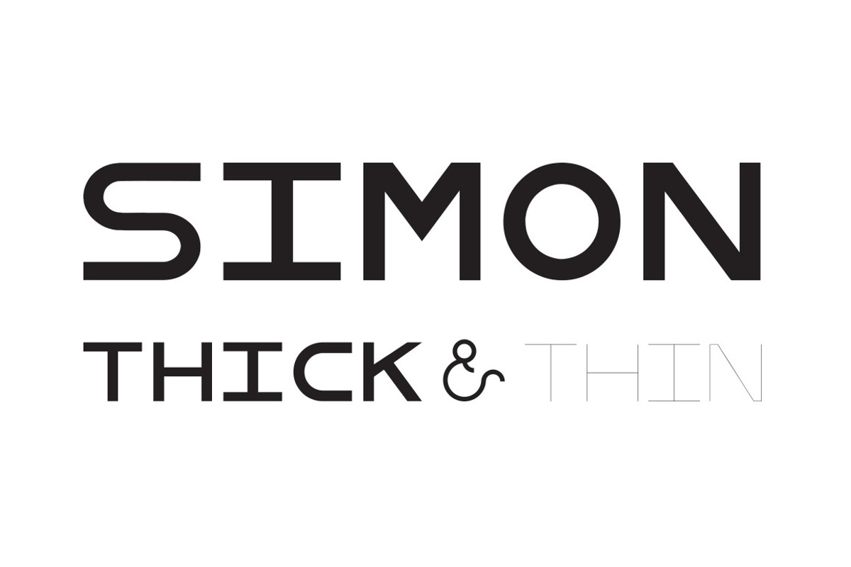 SIMON Thick & Thin Display Font