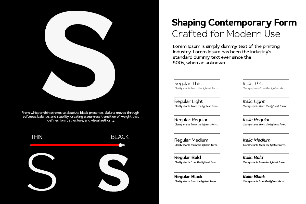 Saluna - Minimalist Sans Serif, a Sans Serif Font by Say Studio (Photo 15 of 15)