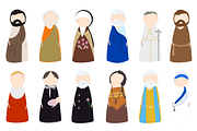 Catholic Saint Peg Doll Images, an Illustration by beaheart (Thumbnail 1 of 2)