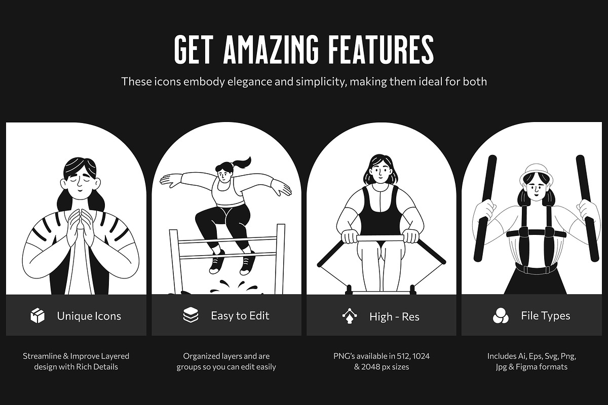 150 Fitness Illustrations, a Person Illustration by Vectors Market (Photo 2 of 13)