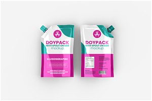 Doypack With Spout On Side Mockup