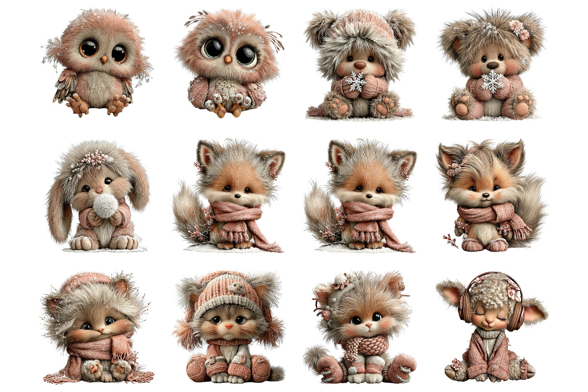 Arctic animals png set, an Illustration by SinaCreation (Photo 2 of 11)