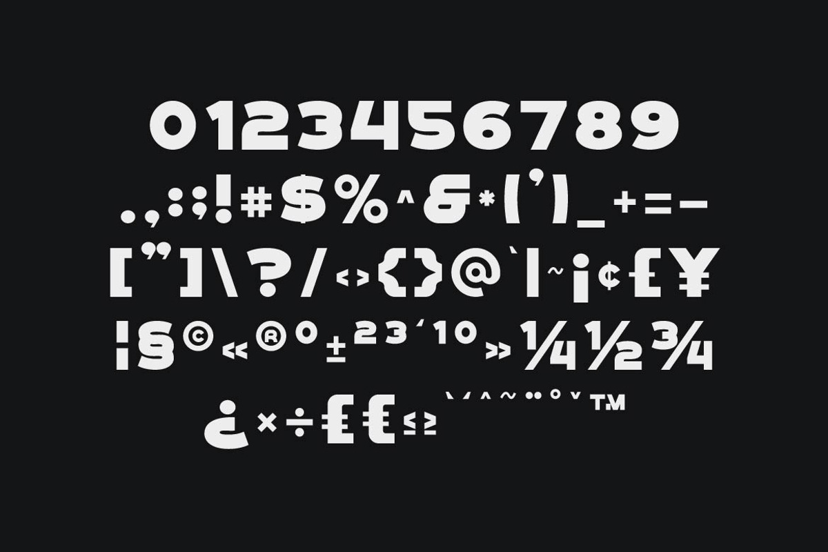 Komata – Bold Geometric Display Font, a Sans Serif Font by Artiveko (Photo 6 of 8)