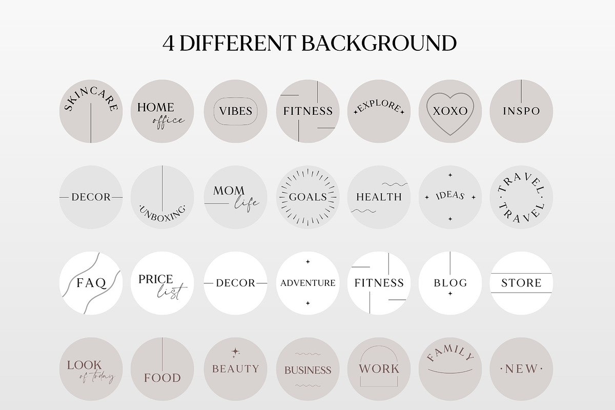 Beige Instagram Highlight Covers, a Social Media Template by Boltik Studio (Photo 7 of 8)