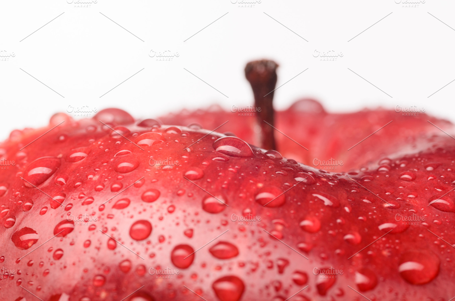 Wet red delicious apple featuring agriculture, apple, and bright, a Food & Drink Photo by sergeypeterman