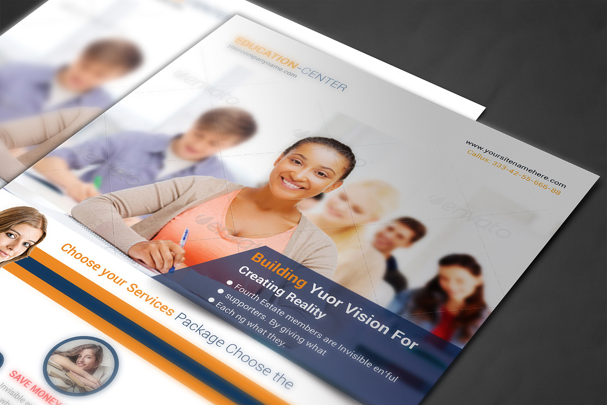 Educational Flyer Template Multipurp, a Flyer Template by AfzaalGraphics (Photo 4 of 4)