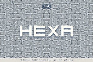 Hexa Geometric Vector Patterns