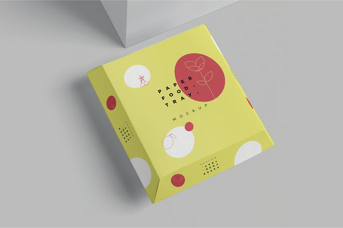 Paper Food Tray Mockups, a Household Mockup by megostudi0 (Photo 4 of 6)