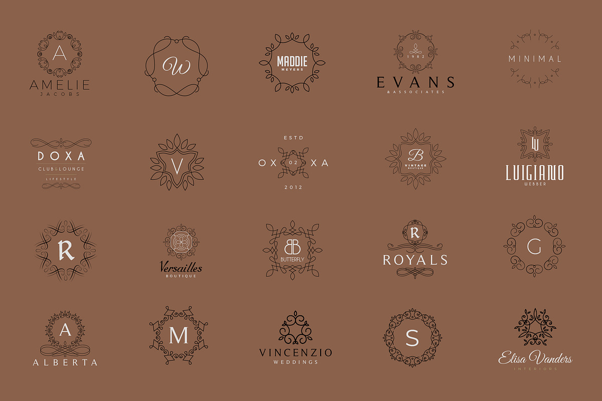 380 Stylish & Minimal Logos, a Branding & Logo Template by Graphicdome (Photo 9 of 18)