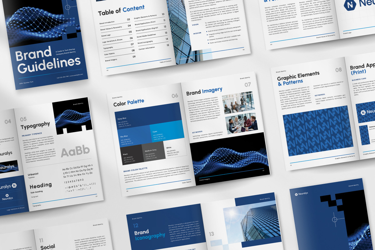 Brand Guideline for Tech Company, a Branding & Logo Template by twinstd (Photo 5 of 6)