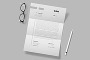 Minimal Letterhead | Word, a Stationery Template by Pixelpick (Thumbnail 3 of 4)