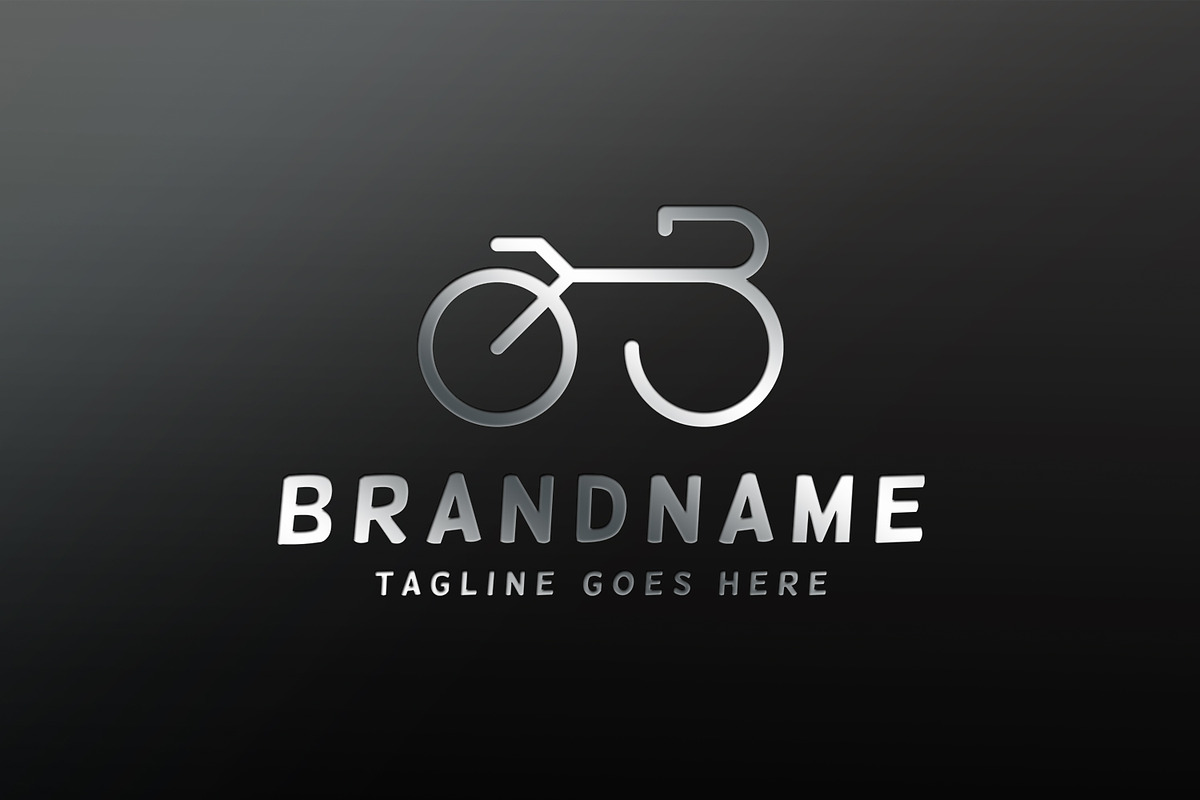 Bike B Letter Logo Template, a Branding & Logo Template by C_Monica (Photo 3 of 3)