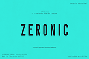 Zeronic Futuristic Display Font, a Sans Serif Font by Only Fonts (Thumbnail 1 of 12)