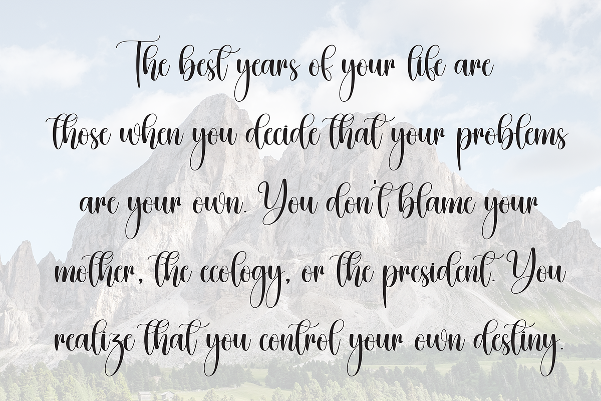 Ballet | Script Font, a Handwritten Font by Scratchones (Photo 6 of 9)