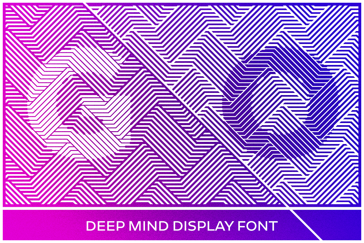 Deep Mind Font (Family Pack), a Font by Ben Hodosi (Photo 1 of 15)
