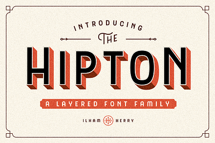 The HIPTON, a Sans Serif Font by Ilham Herry