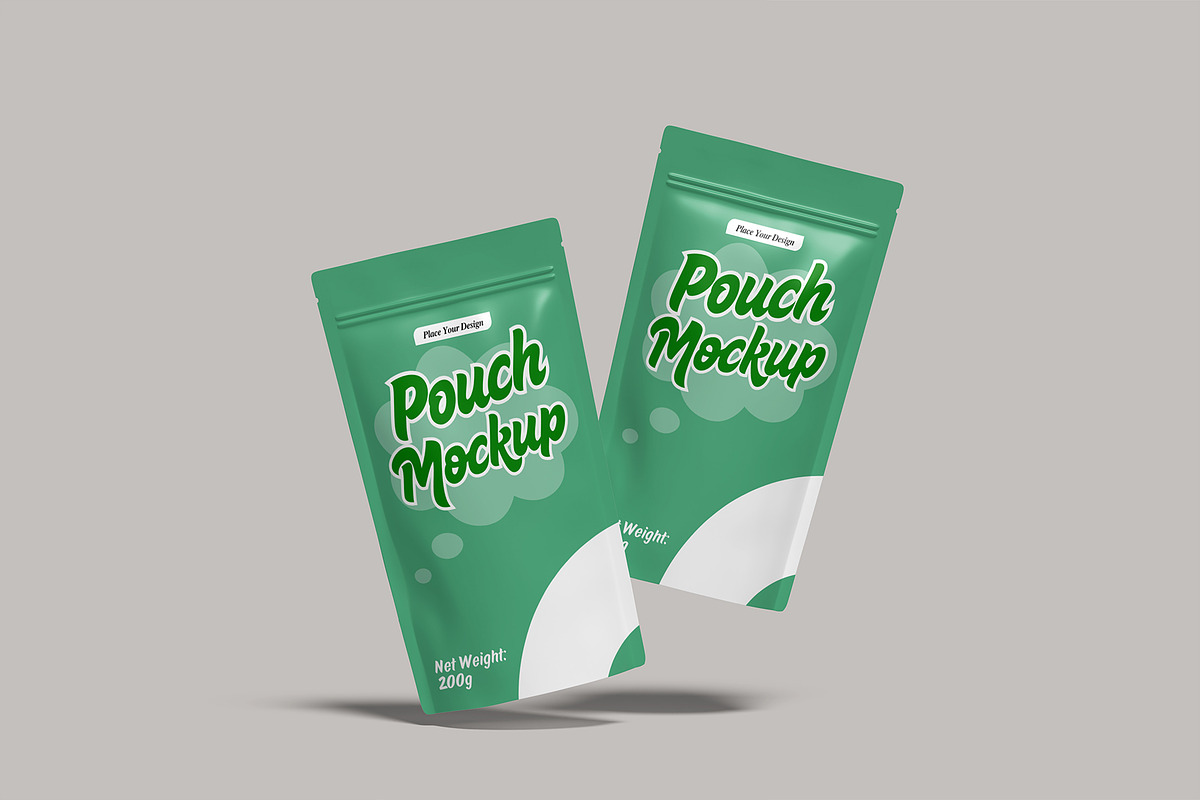 High Quality Pouch Packaging Mockup, a Packaging Mockup by lamorastudio (Photo 2 of 11)
