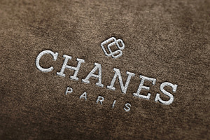 Logo Mockup Luxury Embroidered