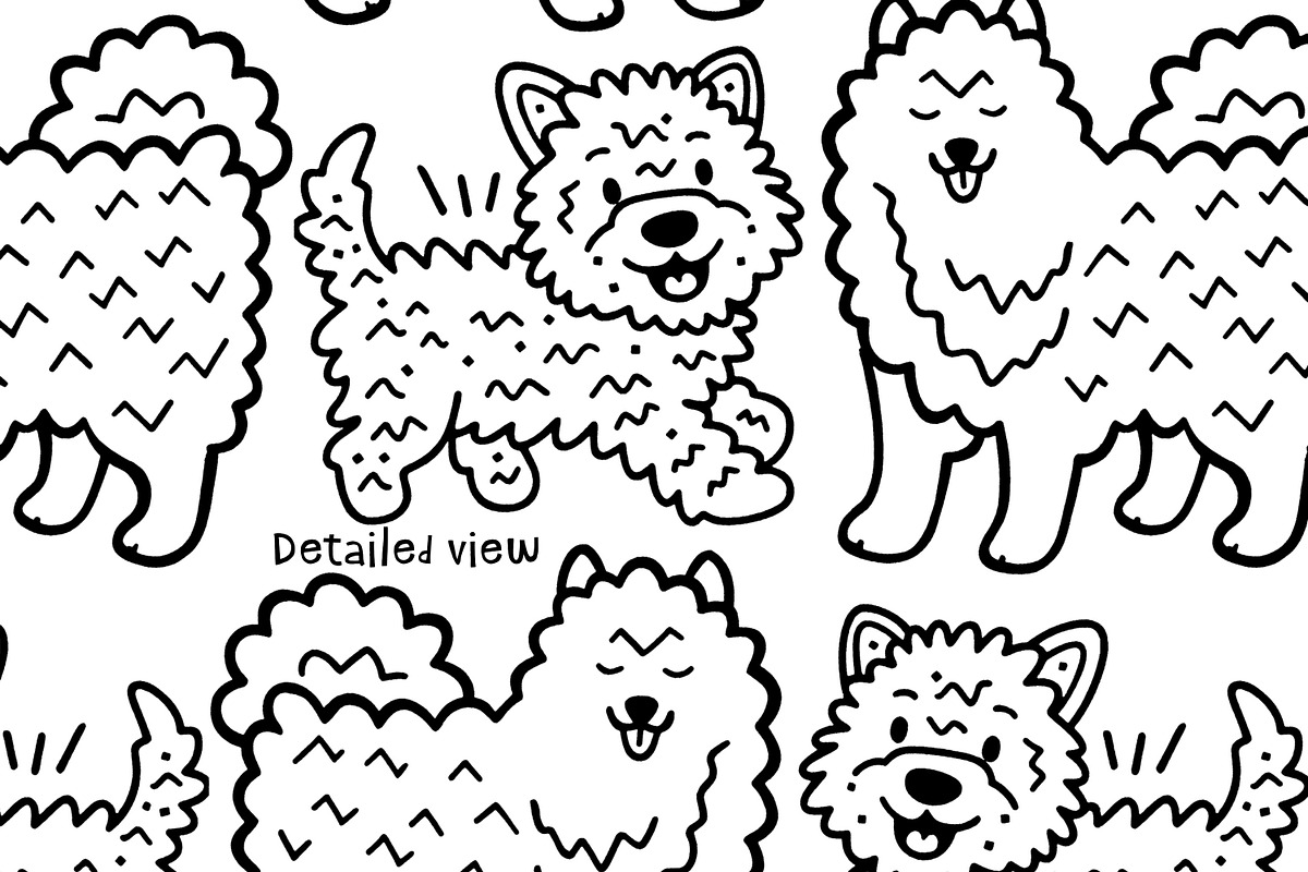 Adorable Dogs Procreate Patterns, a Brush Add-On by Heather Green Designs (Photo 5 of 8)