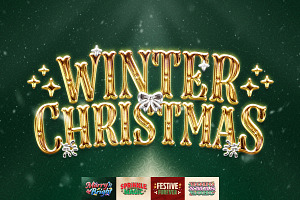 Festive Christmas Text Effect