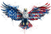 American Eagle Patriotic flag 4 July, a Graphic by VetalStock (Thumbnail 4 of 11)