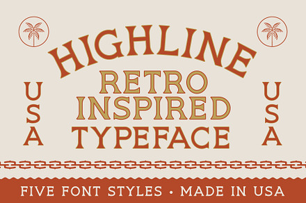 HIGHLINE Font | Vintage Font