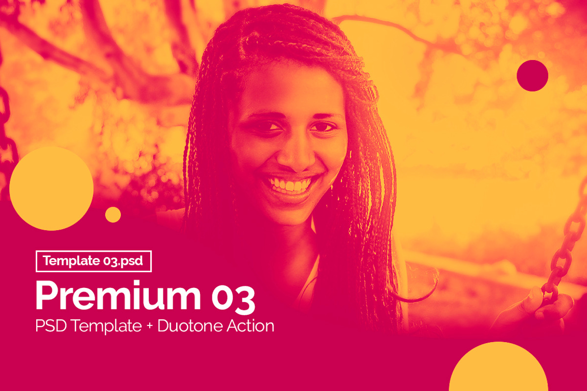PSD Template Duotone Action preview 5