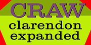 Craw Clarendon, a Slab Serif Font by Wooden Type Fonts (Thumbnail 2 of 2)