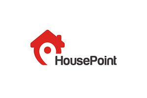 House point pin icon logo design, a Branding & Logo Template by Amadul11