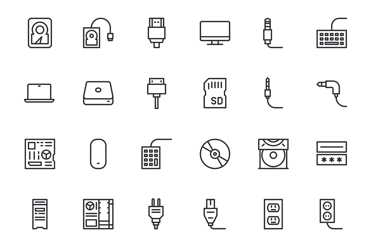 Computer and IT Icons, an Outline Icon by Middltone (Photo 3 of 4)