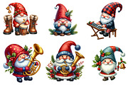 Christmas Gnome Musicians Sublimatio, an Illustration by CreationArt (Thumbnail 2 of 5)