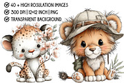 Safari Animals Clipart, an Illustration by Pixels.Craft (Thumbnail 4 of 6)