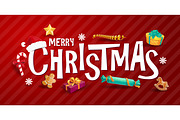 Christmas lettering, holiday, a Decorative Illustration by Vector Tradition (Thumbnail 1 of 3)