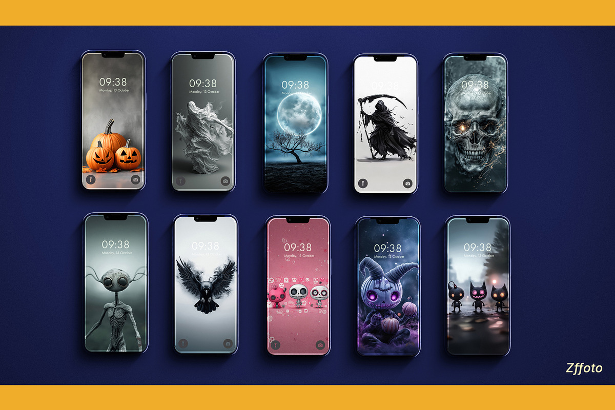 20 Halloween Phone Wallpapers, a Background Graphic by BazziBa♥ (Photo 3 of 5)