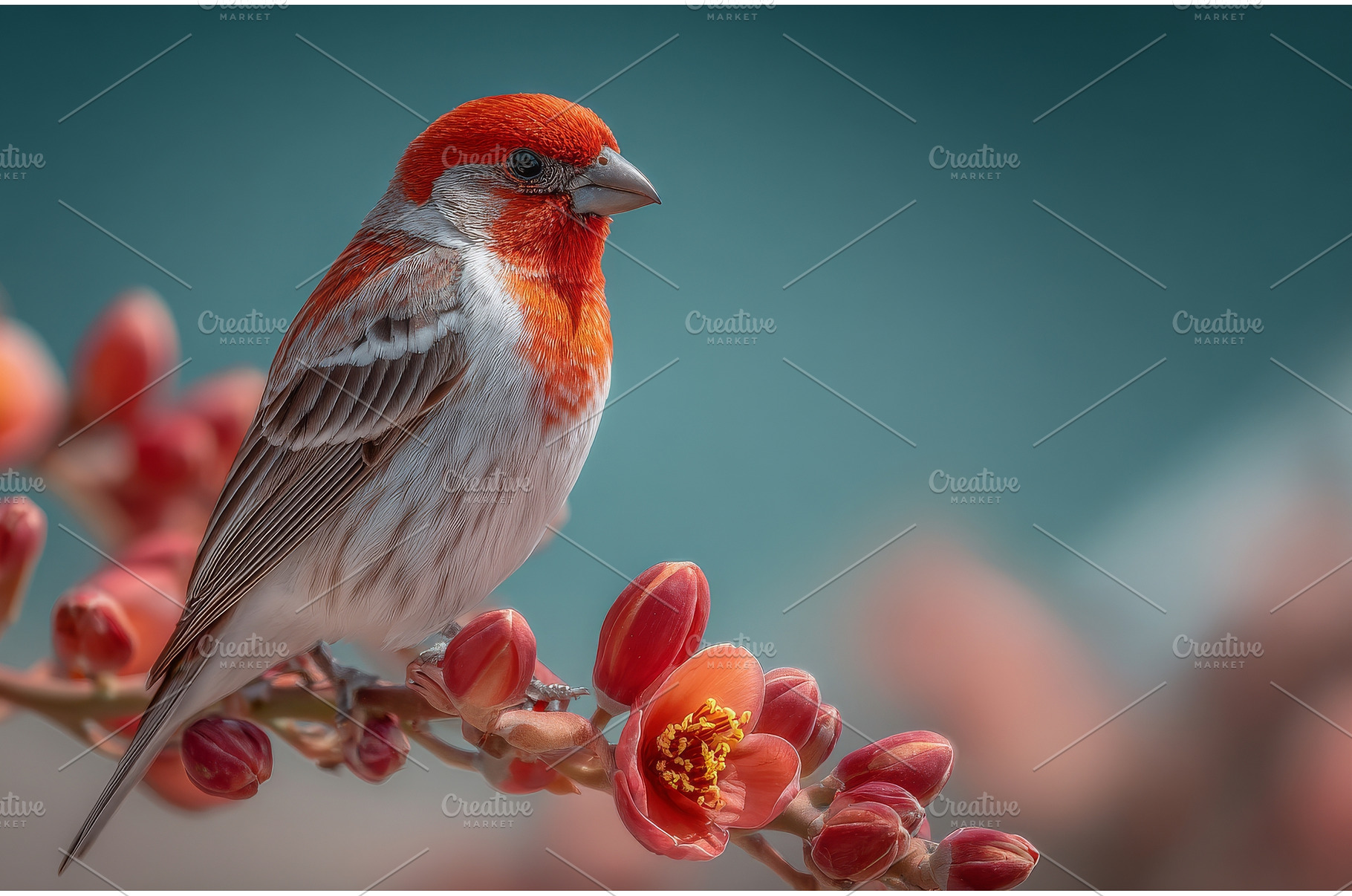 In Texas, a house finch is seen, an Animal Photo by ZinetroN