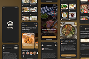 Chefly - Food Recipe App UI Kit, an App Template by Nait Creative (Thumbnail 4 of 7)