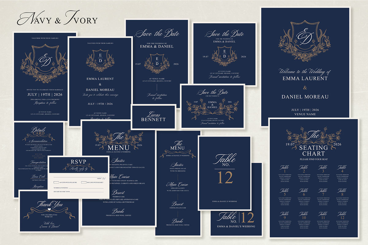 Old Money Wedding Suite preview 5