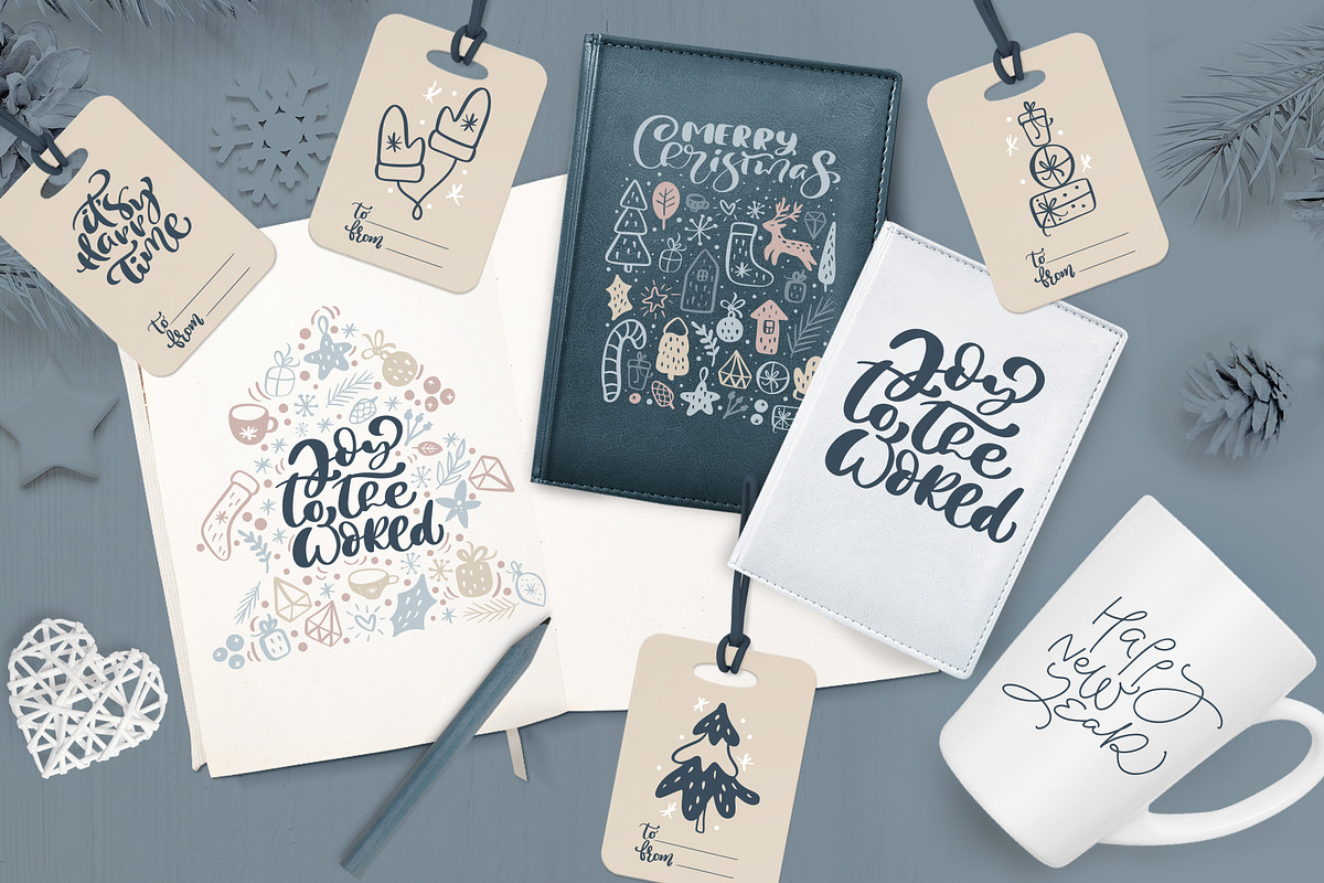 Merry Christmas nordic, an Object Graphic by Happy Letters (Photo 2 of 15)